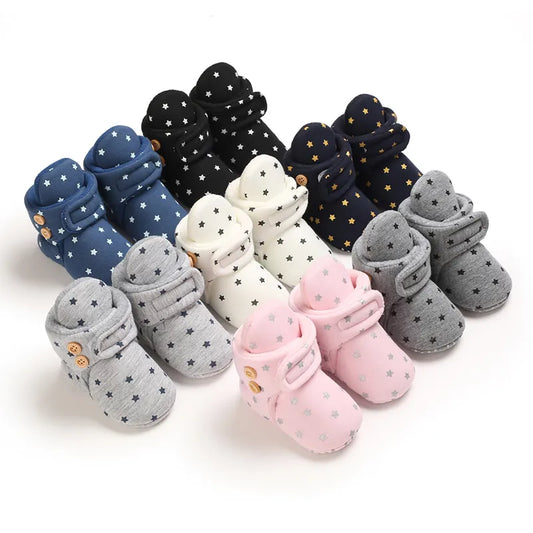 Baby Winter Cute Shoes for Girls Walk Boots For Boys Kids Shoes Toddlers Comfort Soft Newborns Warm Knitted Booties First Walk