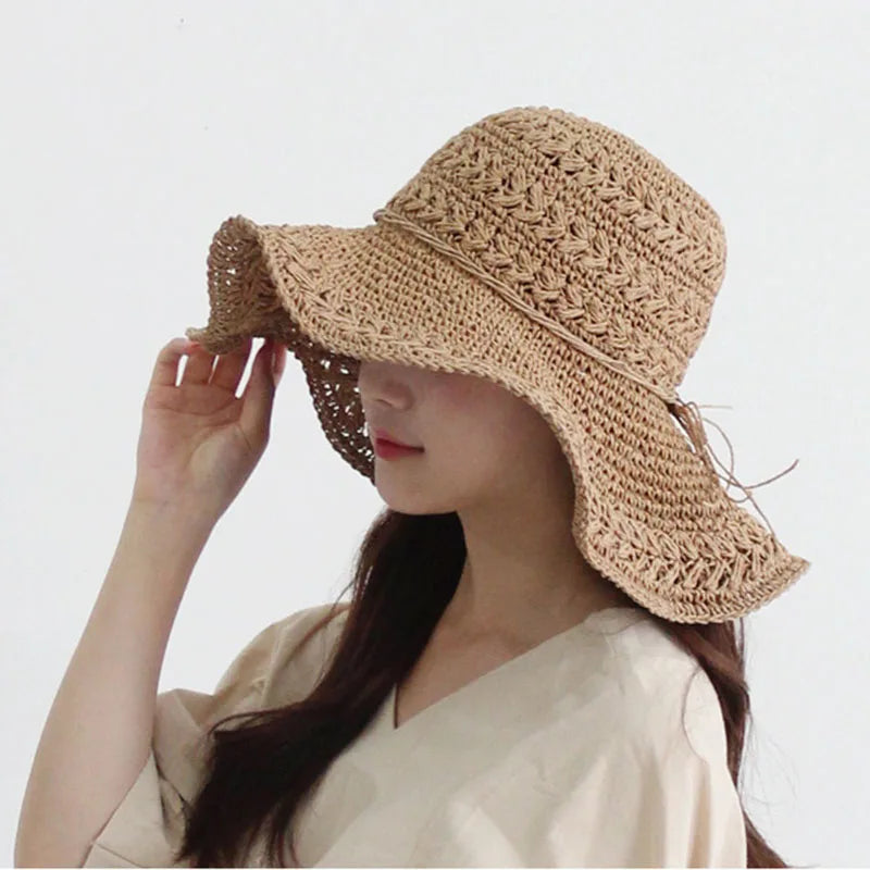 ladies hat spring hat straw hat retro touraat women summer luffy helen kaminski hat pink straw hat beach hat woman Raffia hats