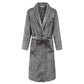 Autumn Winter Thicken Robe Men Kimono Bathrobe Gown Nightgown Warm Flannel Male Nightwear Intimate Lingerie Plus Size Homewear