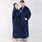 Women Winter Extra Long Thick Warm Bath Robe Plus Size Zipper Luxury Flannel Peignoir Pregnant Bathrobe Men Coral Fleece Robes