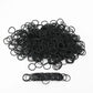 1000Pcs Mini Rubber Bands,Soft Elastic Bands,Tiny Black Rubber Bands for Kids Braids Wedding Hairstyle Hair Bands 06*0.9 mm