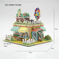 2021 Kids 3D Stereo Puzzle Cartoon House Castle Building Model DIY Handmade Early Learning Educational Toys Gift For Children