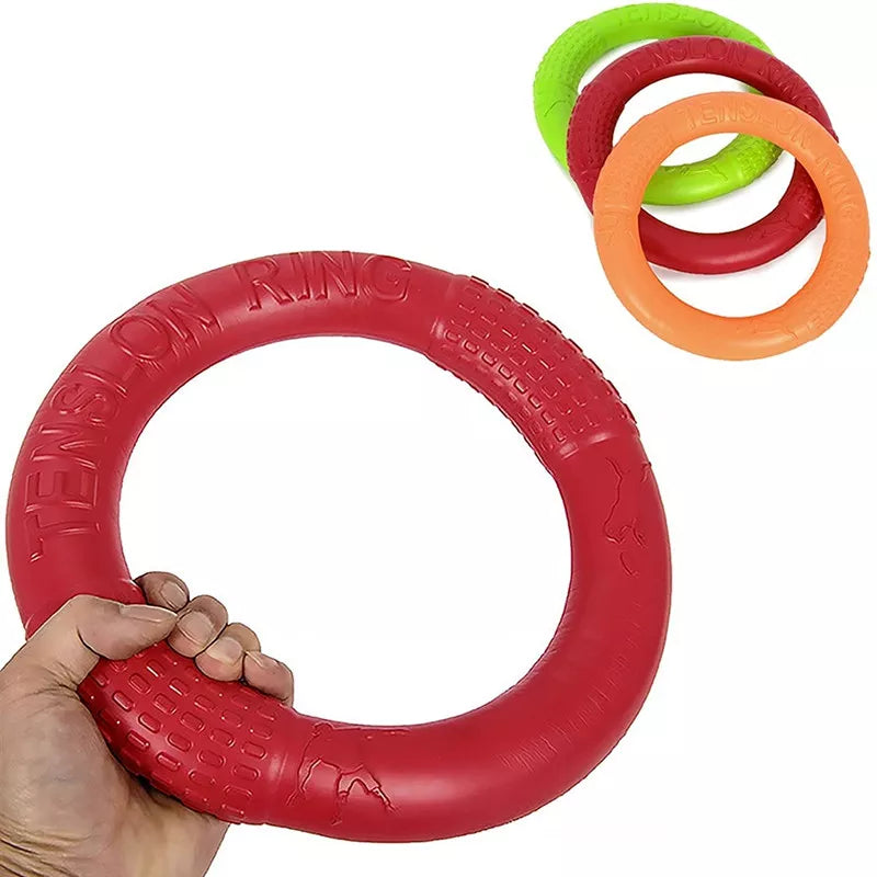 Dog Flying Discs EVA Dog Training Ring Puller Resistant Bite Floating Toy Puppy Outdoor Interactive Game Playing Products Supply