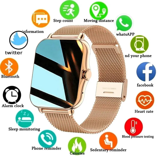 2022 Bluetooth-compatibleAnswer Call Smart Watch Women Men Full Touch Dial Call Fitness Tracker IP67 Waterproof Smartwatch women