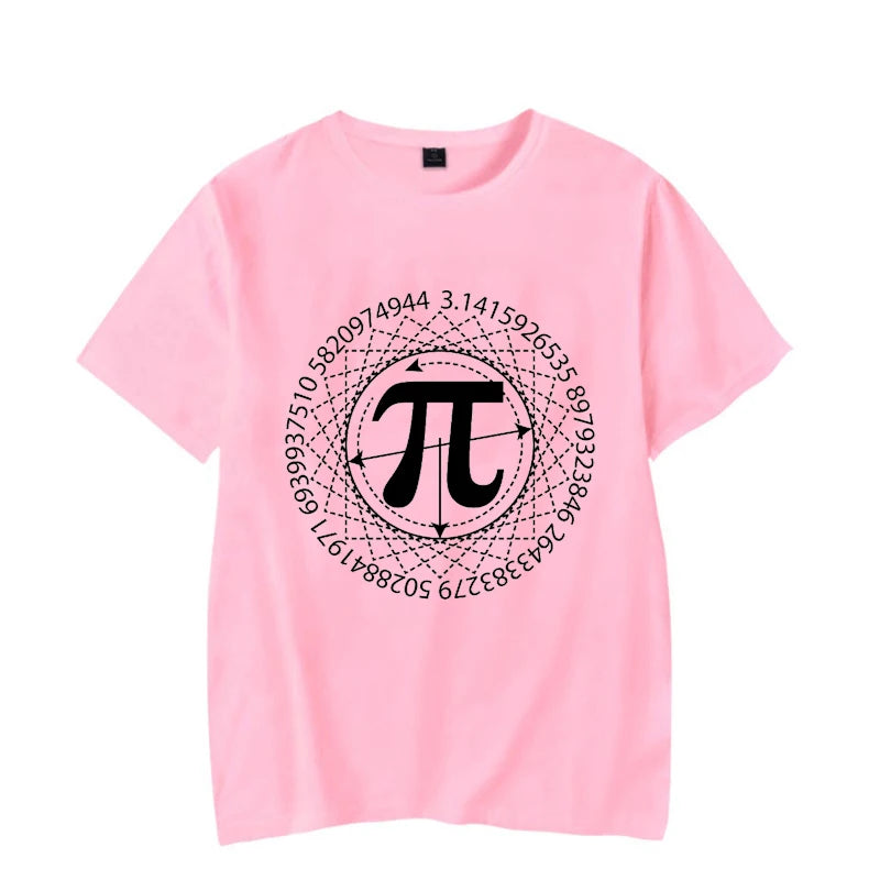 2020 Math Pi Symbol Summer Men's Short Sleeves T-Shirt Cadeau Homme Women Tees Funny Mens T-Shirt Clothes Unisex Tops Chemise