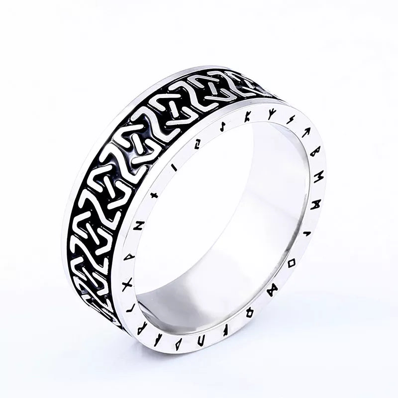 Beier 316L Stainless Steel Fashion Style MEN Women Fashion Odin Norse Viking Totem Amulet Rune Words Rings Jewelry LR-R143