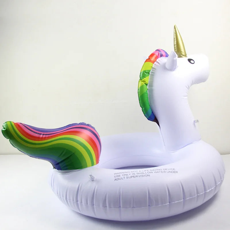 Giant Inflatable Unicorn Pool Float Swim Ring Floating Swim Float Gonflable Piscina Boias 90cm 120cm Child&Adult Water Toys