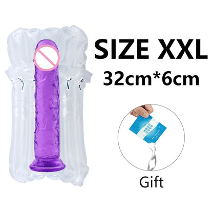 Huge Flesh Realistic Dildo Vagina Anal Butt Plug Strap On Penis Suction Cup For Woman Adult Vibrator Sex Toy Shop Pussy Pump