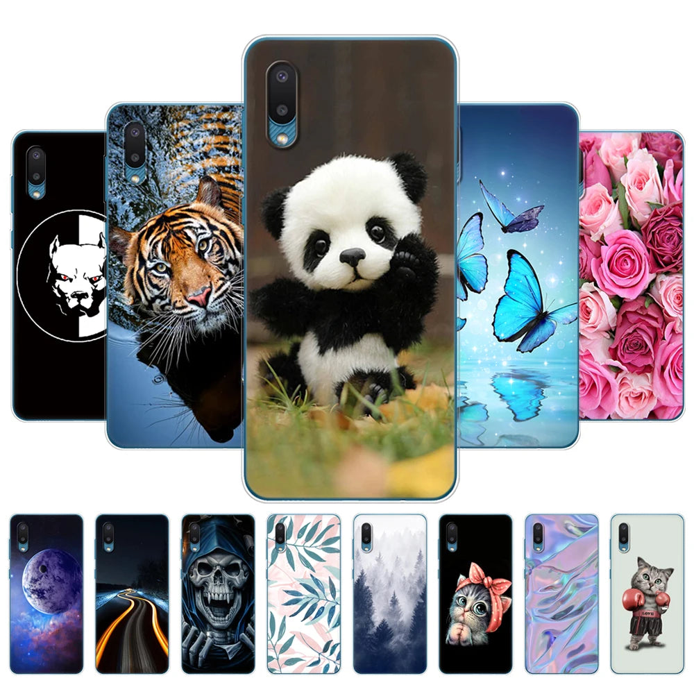 For Samsung A02 Case Soft Silicon Tpu Back Phone Cover For Samsung Galaxy A02 GalaxyA02 A 02 SM-A022G a022 Bumper 6.5inch Panda