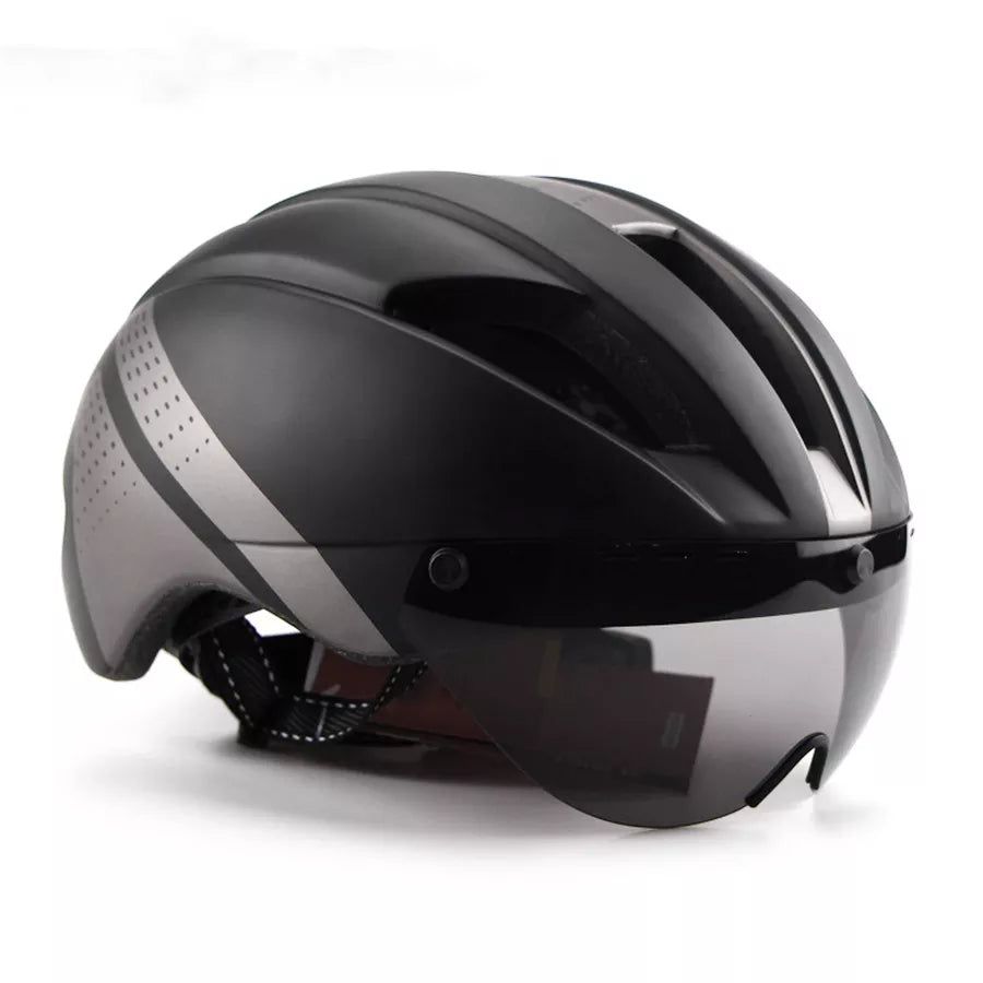 Bicycle TT Aero helmet Cycling helmet road MTB mountain integral triathlon bike helmet men race Airo Time-Trial TT Bike helmet