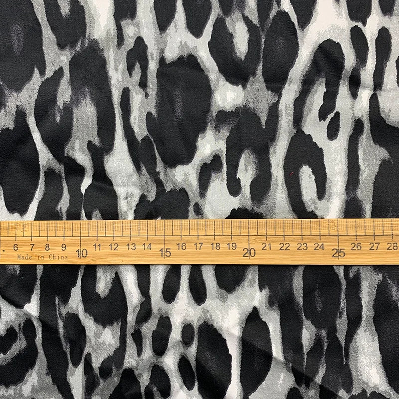 Beautiful Silvery Leopard Print Pattern 100% Cotton Fabric Digital Printing Sewing Material Children Fabric Diy Dress Clothing