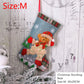 2023 New Year Christmas Stocking Sack Xmas Gift Candy Bag Noel Christmas Decorations for Home Navidad Sock Christmas Tree Decor