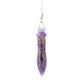 KFT Natural Healing Crystal Quartz Pendulum Pendant Amethyst Lapis Lazuli Reiki Stone Amulet Pendule Spirituel Divination