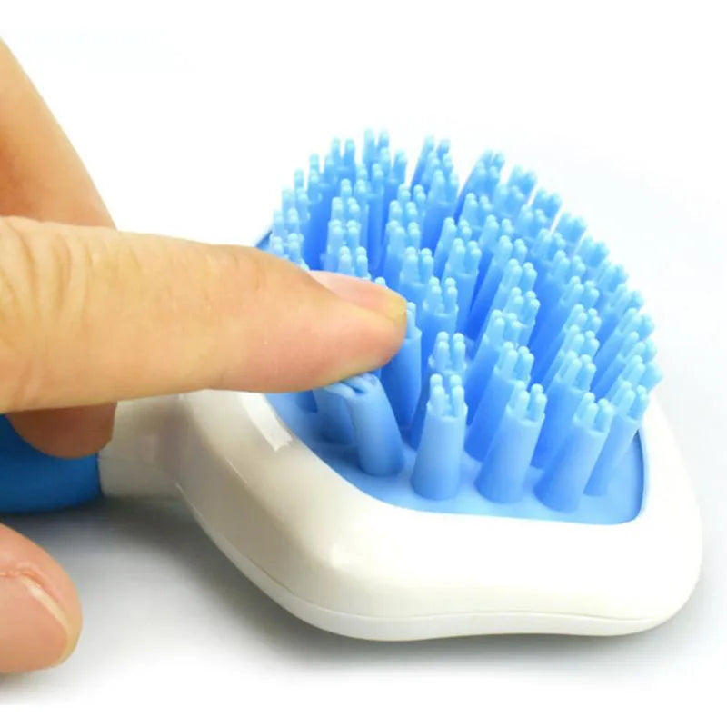 High Quality Silicone Pet Dog Cat Grooming Comb Brush for Bathing Cleaning Massage Plastic Brush Comb for Dogs Cats