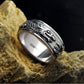 Carved Chinese Dragon Sterling Silver 925 Ring Bands For Men Male Personality Thai Silver Wide S925 Ring Retro Fashion (HY)