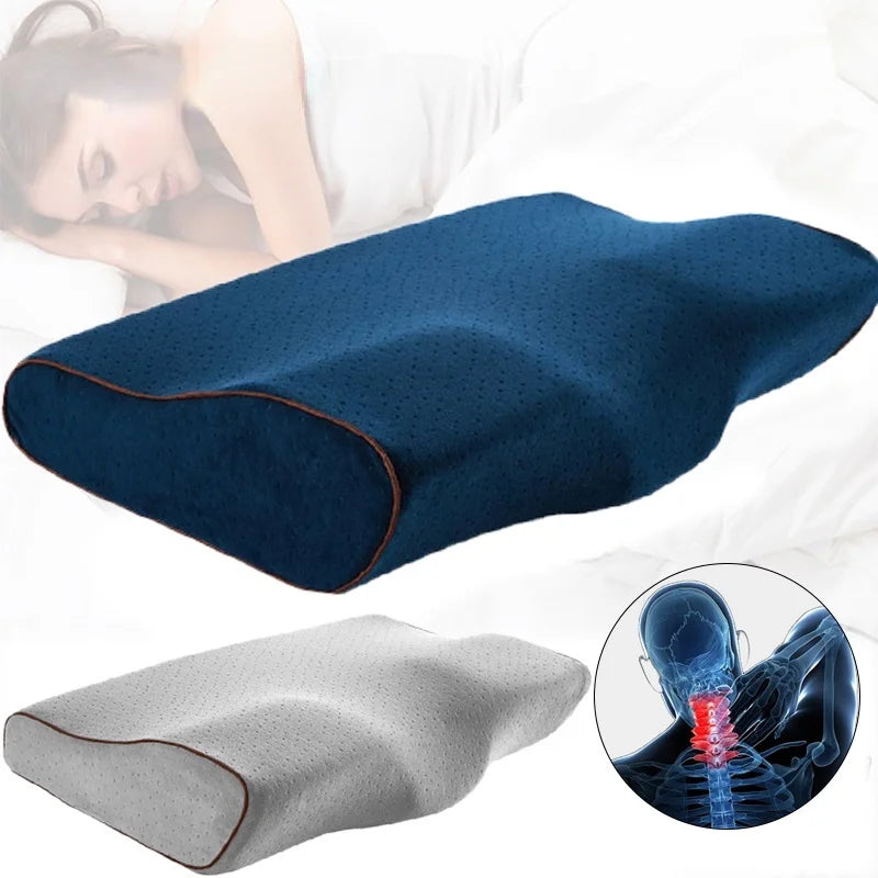 Butterfly Memory Foam Bedding Pillow Magnetic Neck Pillow Slow Rebound Memory Pillow Shaped Pillow Health Cervical Neck