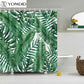 Green Tropical Plants Shower Curtain Bathroom Waterproof Polyester Shower Curtain Leaves 3d Printing Bath Curtains wIth 12 Hooks