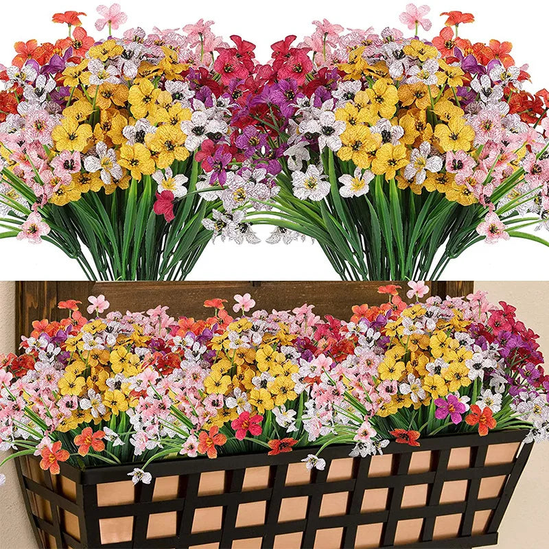 Artificial Violet Flower Branch Fleurs fake Moth Orchid Flowers For Autumn Fall home Wedding Party Garden Balcony Decoration