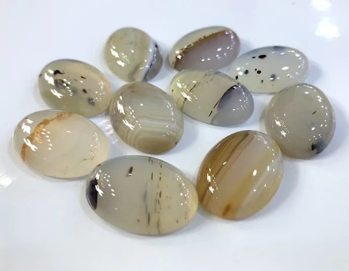 Dendritic Agates Bead Cabochon Pierre Naturelle Wholesale Stone Natural Fashion Jewelry Making Gemstone Beads