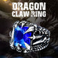 Cool Dragon Claw Ring With Red/Blue/Black Stone Stainless Steel CZ Ring Man's Hiqh Quality Jewelry Wholesale Price BR8-178