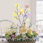 Colorful Easter Egg Tree Branch Artificial Foam Eggs Flower Twig Branches Arrangement Vase Home Decor 2025 Easter Party Supplies