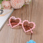 6 Colors Infant Boy Girl Sunglasses Solid Love Pattern Sunglasses Sun Glasses Kid Eyeglasses Beach Eyewear