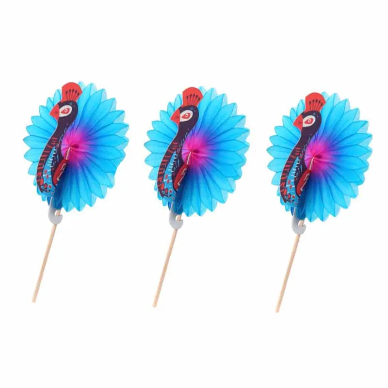 10Pcs Mini Paper Umbrellas Cocktail Picks for Drinking Fruit Sticks Bamboo Toothpicks for Tropical Theme Party Cake Decoration