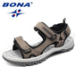 BONA New Classics Style Men Sandals Outdoor Walking Summer Shoes Anti-Slippery Beach Shoes Men Comfortable Soft Free Shipping