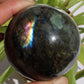 Labradorite stones sphere energy stone natural heavy flash labradorite pierre naturelle et cristaux wicca healing stones 50-60