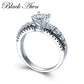 2022 New 925 Sterling Silver Jewelry Trendy Wedding Rings for Women Engagement Ring Femme Bijoux Bague C004