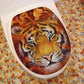 3pcs/Set Tiger Leopard Pattern Anti-silp Bath Mat Flannel Rug Lid Toilet Cover Carpet Bathroom Set tapis salle de bain Drop Ship