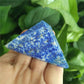 Lapislazuli Tetrahedron Pyramid Stone Stones Crystals Pyramide Wicca Cristal Islande Pierre Naturelle Cristaux Healing Home