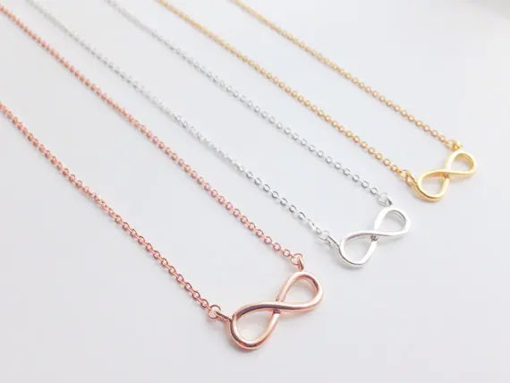 Charm Infinity Pendants Choker Necklaces For Women Boho Jewelry Eternal Friendship Necklace Bijoux Femme Collier 2017 Bff