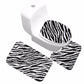 3pcs/Set Tiger Leopard Pattern Anti-silp Bath Mat Flannel Rug Lid Toilet Cover Carpet Bathroom Set tapis salle de bain Drop Ship