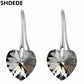 SHDEDE Heart Crystal from Austrian Long Dangle Drop Earrings Jewelry For Female Bijoux Women Gift  *24797