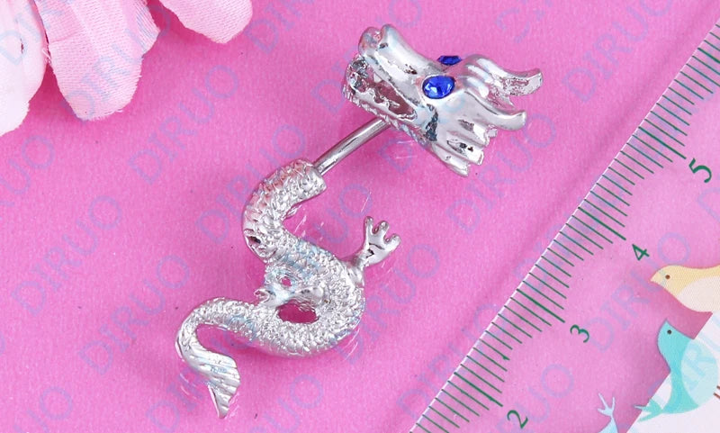 Best Selling  Retail Dragon navel ring  Belly bar  body piercing jewelry  316L surgical steel nickel-free