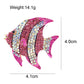 CINDY XIANG Rhinestone Tropical Fish Brooches for Women Large Cute Animal Party Coat Jewelry Fashion Accessories New 2018