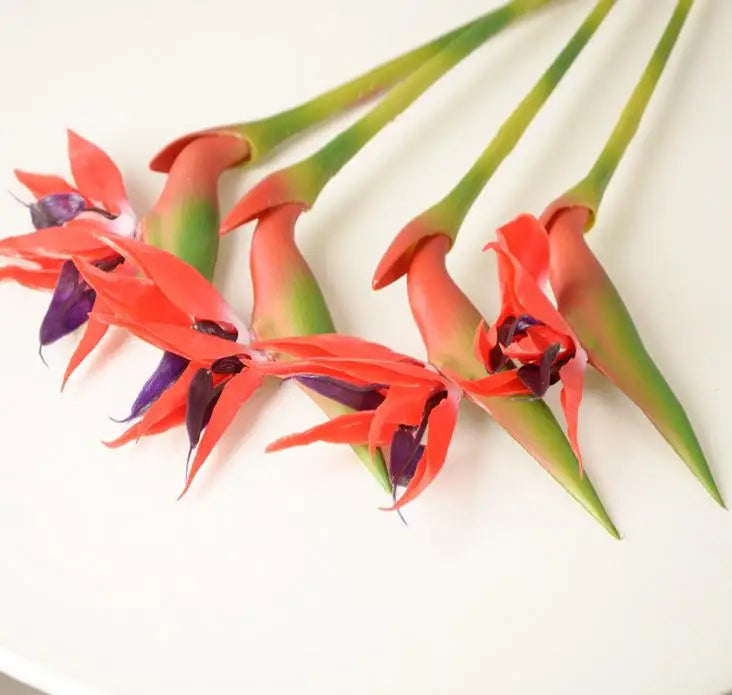 Large Size 32'' 2pcs bird of paradise strelitzia Wedding Decor Strelitzia Reginae Paradis Bird Flower flores de artificiais