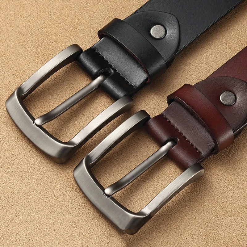 DINISITON men's genuine leather belt luxury brand belts for mens High Quality Cowhide Male Strap Hot Cummerbunds ceinture homme