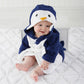 Children's Bathrobes Lovely Penguin Bathrobe Kids Baby Boy&girl Bath Robes Cotton Warm Pajamas Animal Kids Bath Robes