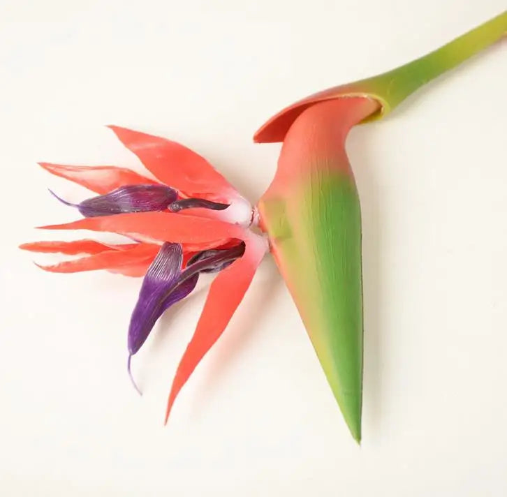 Large Size 32'' 2pcs bird of paradise strelitzia Wedding Decor Strelitzia Reginae Paradis Bird Flower flores de artificiais