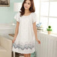 Womens nightgowns new cotton silk nightwear summer dress casual loose nightdress female night shirt women sleepwear sleepshirt