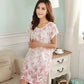 Womens nightgowns new cotton silk nightwear summer dress casual loose nightdress female night shirt women sleepwear sleepshirt