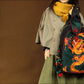 Dragon Embroidery women's shoulder bag Vintage Fashion unisex Backpack Canvas travel Backpack Hot Ethnic backpack