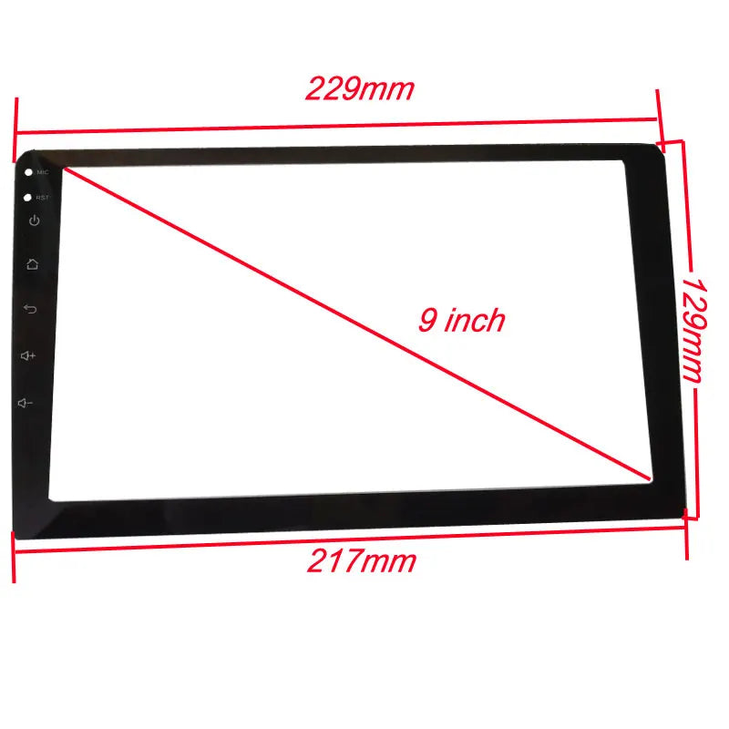 Car Tempered Glass Protective Film Sticker for TEYES CC2 9 inch Car Radio Multimedia Video Player Navigation GPS Android 8.1