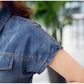 5XL 6XL 2023 Denim Dress Elegant Women Clothing Blue Jeans Shirt Dresses Ladies Office Loose Summer Dress Vestido Femininos Y67