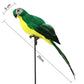 25cm Lifelike Parrot Artificial Ornament For Home Garden Yard Lawn Art Christmas Wedding Ceremony Decoration