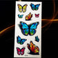 1PC Rose Purple Butterfly 3D Waterproof Temporary Tattoo Sticker Body Art H3D-27 Rose Purple For Kids Women Children papillon