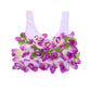 Hawaiian Flower Lei Bra Children Kids Girls Dance Hawaii Bra Tropical Summer Holiday Party Dress Performance Costume Accessories