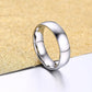 ZORCVENS 2023 New Fashion 6mm Classic Wedding Ring for Men Women Gold Silver Color Stainless Steel Engagement Ring